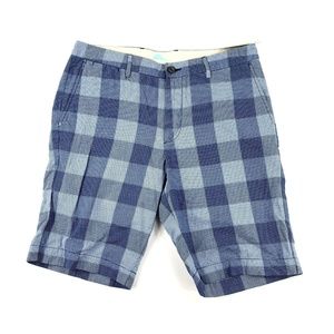 Tommy Bahama 32 Shorts Diego Plaid 10-Inch Ocean
